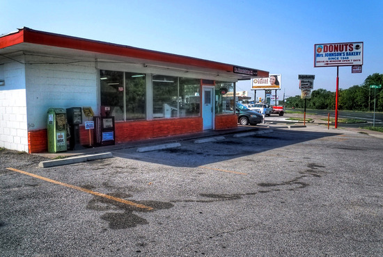 Historic Mrs. Johnson's Bakery Storefront in Austin, Texas